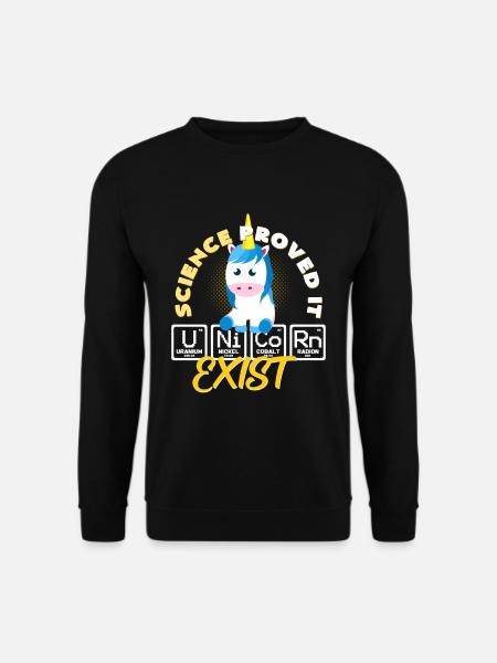 Chimie Licorne - Sweat-shirt Unisexe - noir