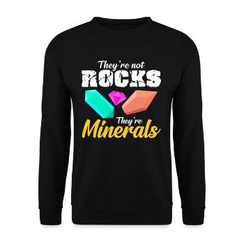 mineral - Unisex Sweatshirt - black - Front - Alina (178cm) & Michal (187cm)