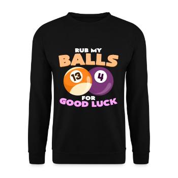 Snooker - Unisex Pullover - Schwarz - Vorne - Alina (178cm) & Michal (187cm)