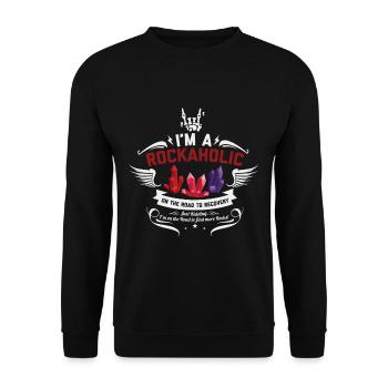 Mineral collector - Unisex Sweatshirt - black - Front - Alina (178cm) & Michal (187cm)