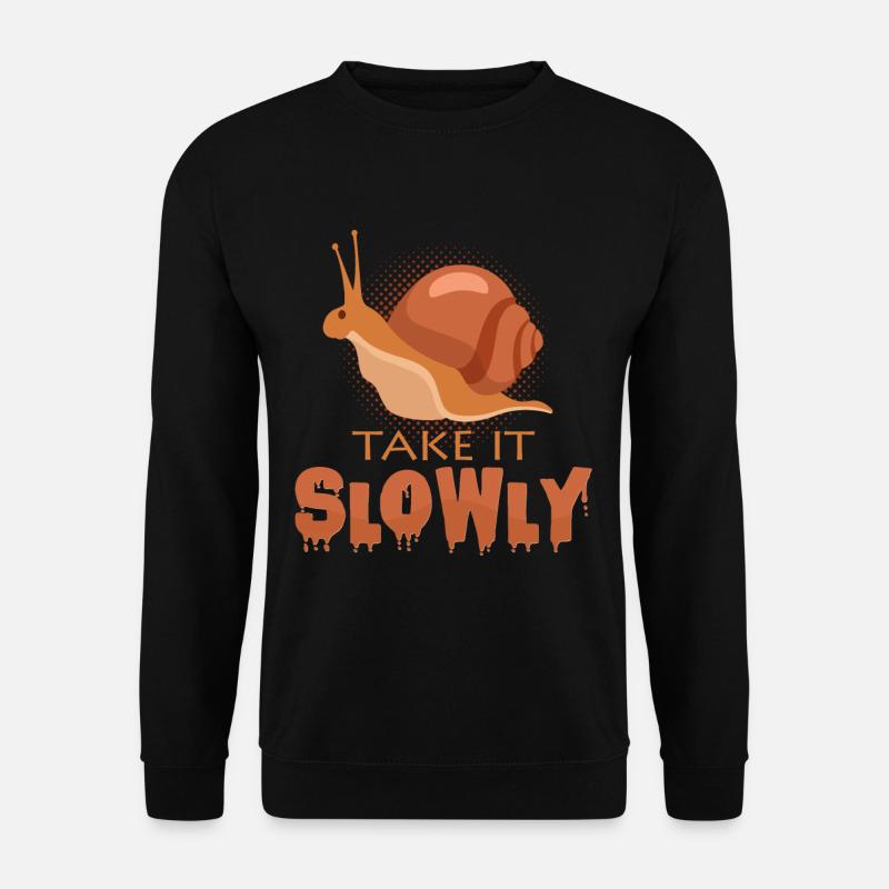 Langsam - Unisex Pullover - Schwarz