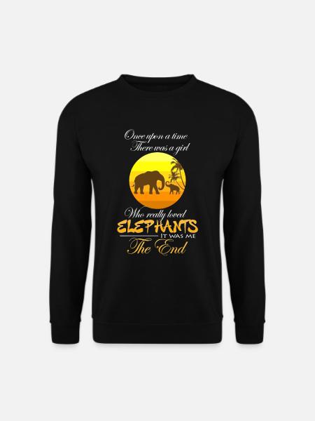 Éléphant fille - Sweat-shirt Unisexe - noir