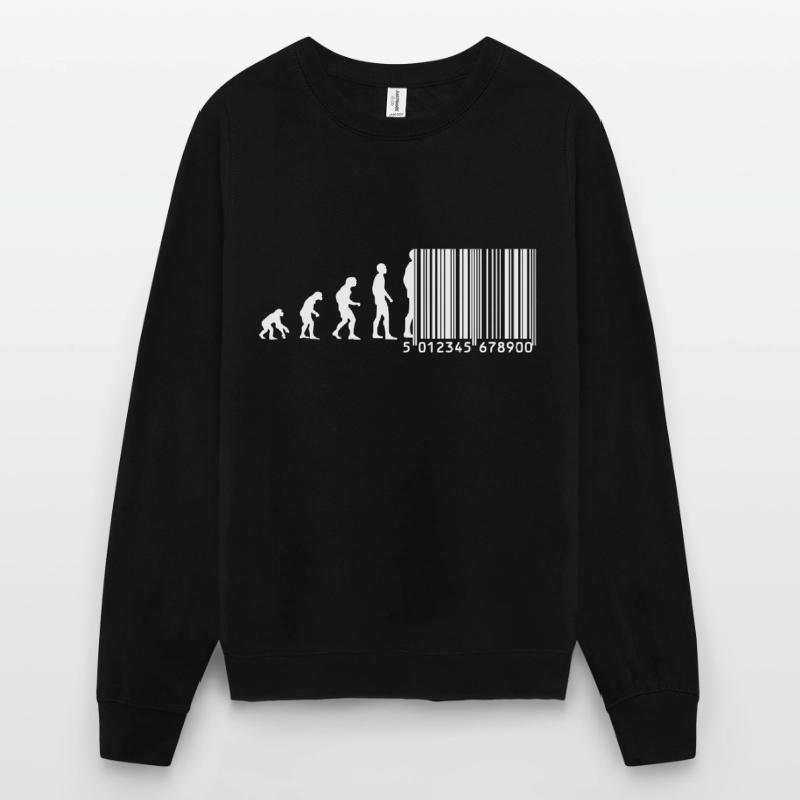 Evolution barcode Unisex Sweatshirt