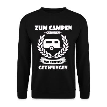 campeur - Sweat-shirt Unisexe - noir - Devant - Alina (178cm) & Michal (187cm)