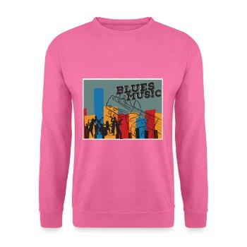 Blues - Sweat-shirt Unisexe - rose - Devant