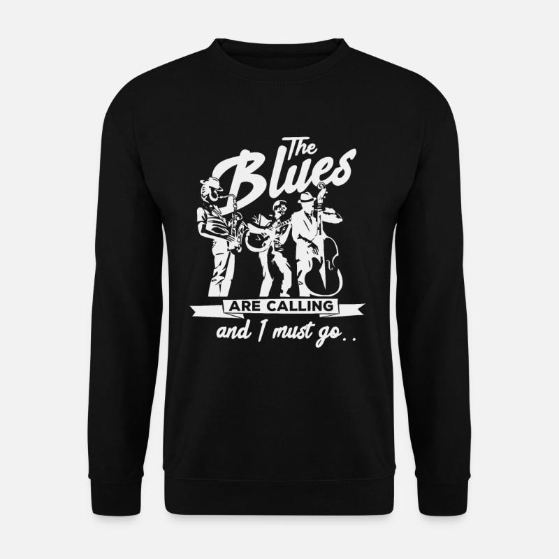 Blues Musik - Unisex Pullover - Schwarz