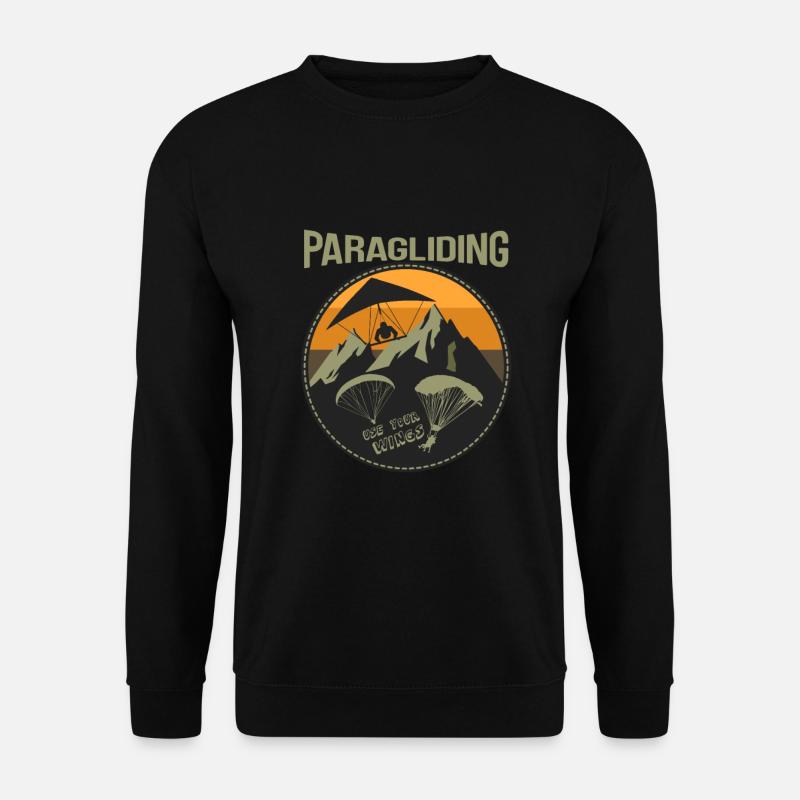 Paragleiten - Unisex Pullover - Schwarz