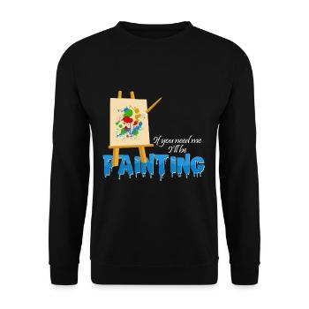 Artist - Unisex Sweatshirt - black - Front - Alina (178cm) & Michal (187cm)