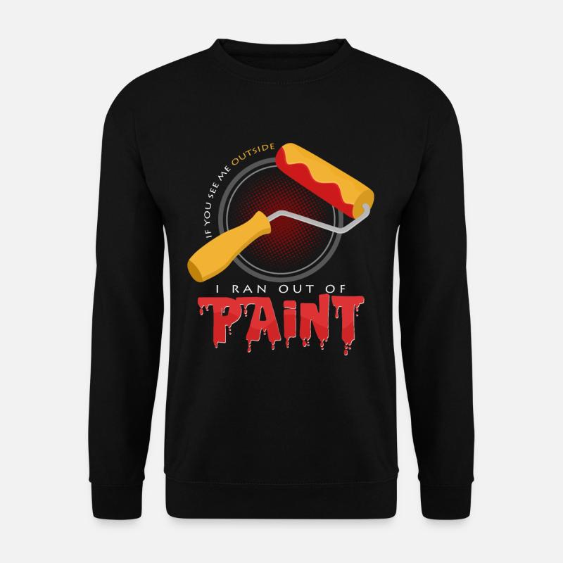 Malerei - Unisex Pullover - Schwarz
