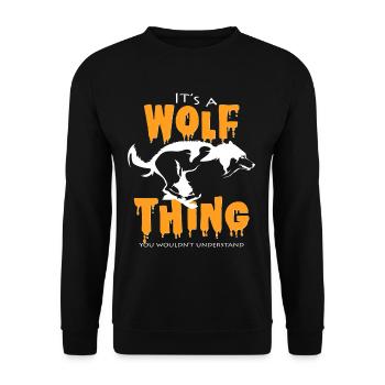 C'est une chose de loup que vous ne comprenez pas - Sweat-shirt Unisexe - noir - Devant - Alina (178cm) & Michal (187cm)
