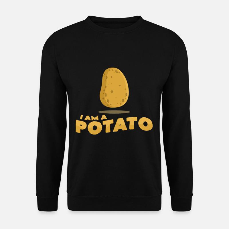 Je suis une pomme de terre - Sweat-shirt Unisexe - noir