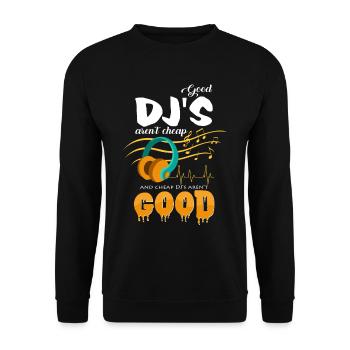 DJ's - Unisex Pullover - Schwarz - Vorne - Alina (178cm) & Michal (187cm)