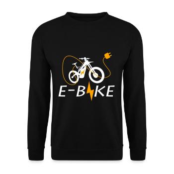 vélo électrique - Sweat-shirt Unisexe - noir - Devant - Alina (178cm) & Michal (187cm)
