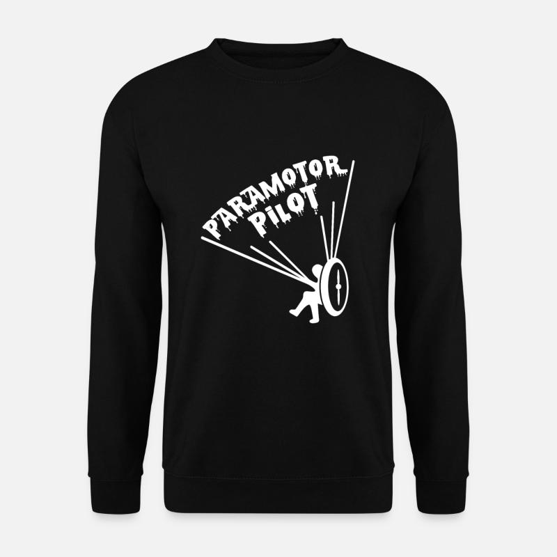 Cadeau pilote paramoteur - Sweat-shirt Unisexe - noir