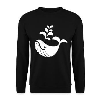 Wal - Unisex Pullover - Schwarz - Vorne - Alina (178cm) & Michal (187cm)