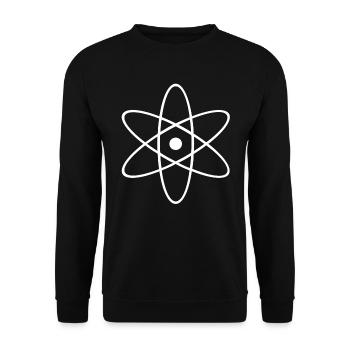 Atom - Unisex Pullover - Schwarz - Vorne - Alina (178cm) & Michal (187cm)