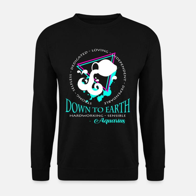Wassermann Sternzeichen - Unisex Pullover - Schwarz