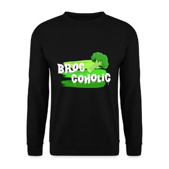 brocoli - Sweat-shirt Unisexe - noir - Devant - Alina (178cm) & Michal (187cm)