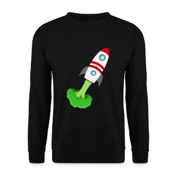 Brokkoli Rakete - Unisex Pullover - Schwarz - Vorne - Alina (178cm) & Michal (187cm)