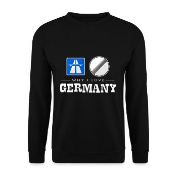 Allemagne - Sweat-shirt Unisexe - noir - Devant - Alina (178cm) & Michal (187cm)
