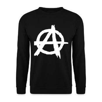 Anarchie - Unisex Pullover - Schwarz - Vorne - Alina (178cm) & Michal (187cm)