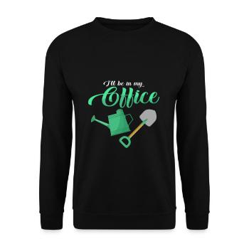 jardin - Sweat-shirt Unisexe - noir - Devant - Alina (178cm) & Michal (187cm)