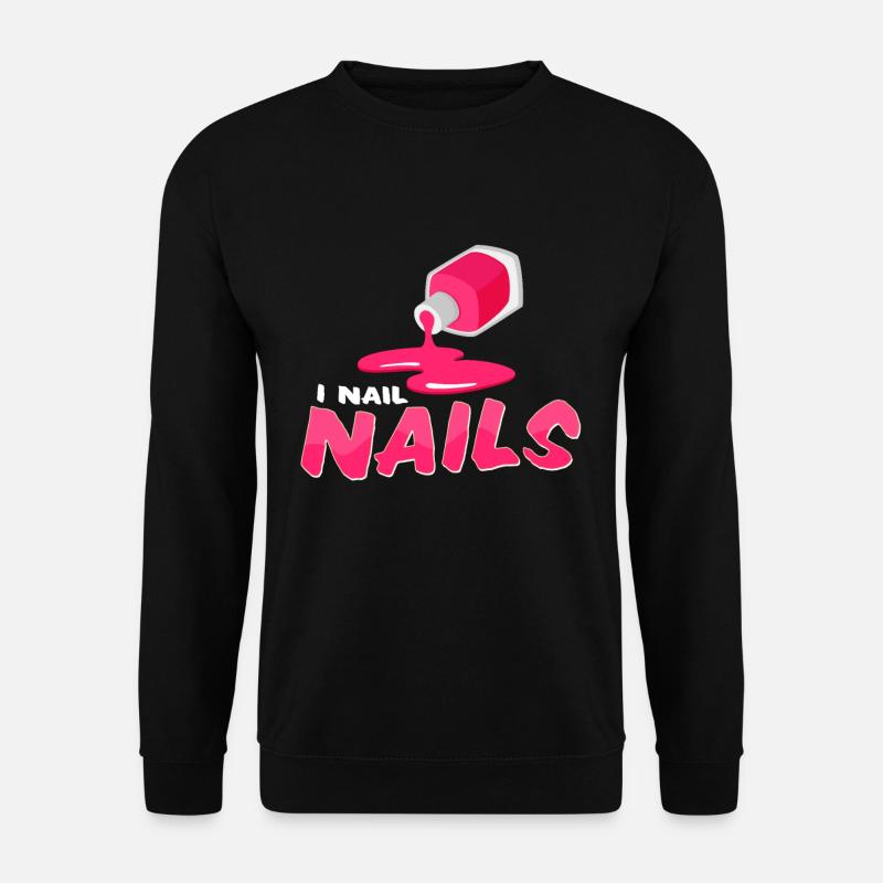 Fingernägel - Unisex Pullover - Schwarz