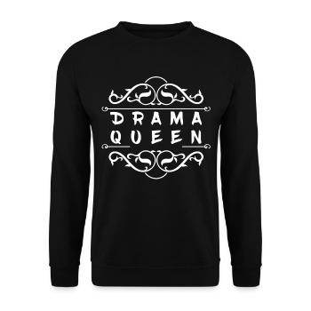 Drama Queen - Sweat-shirt Unisexe - noir - Devant - Alina (178cm) & Michal (187cm)
