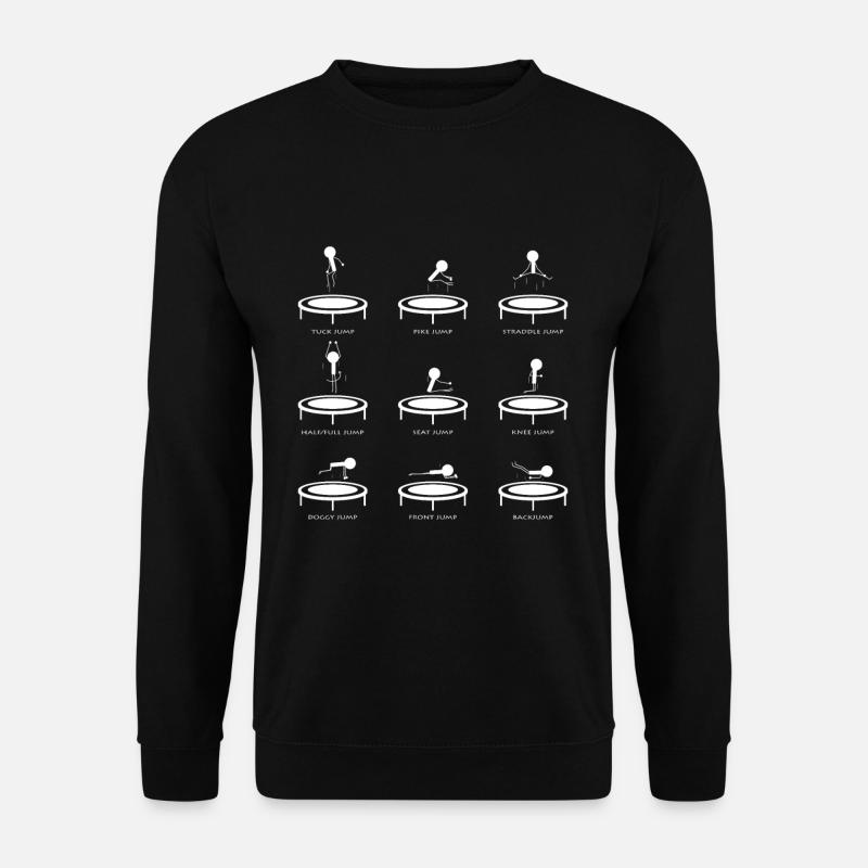 Sauts de trampoline - Sweat-shirt Unisexe - noir