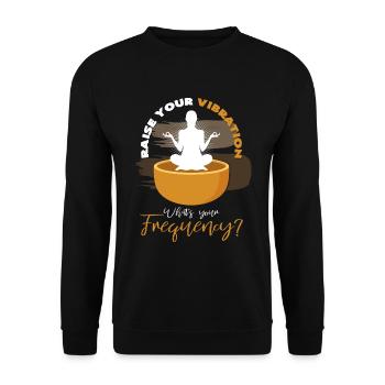 Sound massage - Unisex Sweatshirt - black - Front - Alina (178cm) & Michal (187cm)