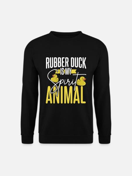 rubber duck - Unisex Sweatshirt - black