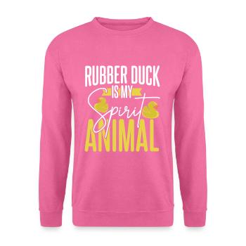 Badeente - Unisex Pullover - Pink - Vorne
