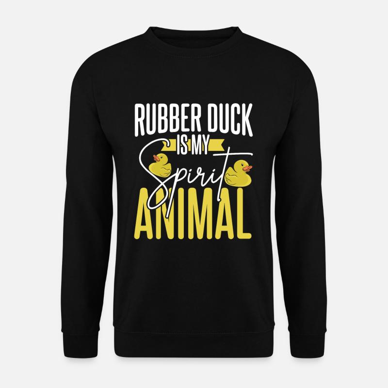 rubber duck - Unisex Sweatshirt - black