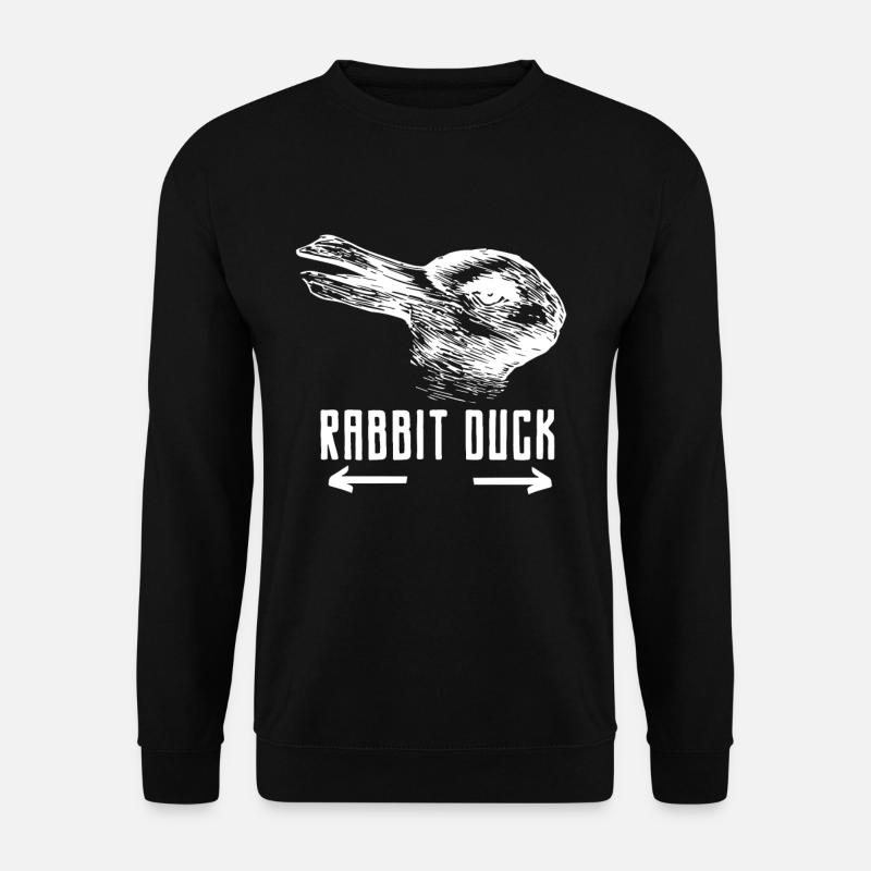 Hase Ente - Unisex Pullover - Schwarz