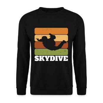 Skydive - Unisex Pullover - Schwarz - Vorne - Alina (178cm) & Michal (187cm)