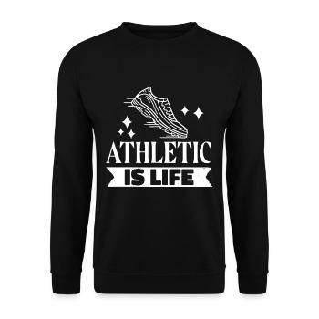 Sportsman - Unisex Sweatshirt - black - Front - Alina (178cm) & Michal (187cm)