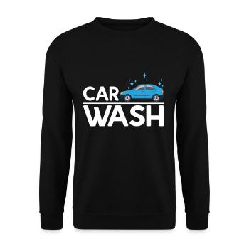 SB-Waschbox - Unisex Pullover - Schwarz - Vorne - Alina (178cm) & Michal (187cm)