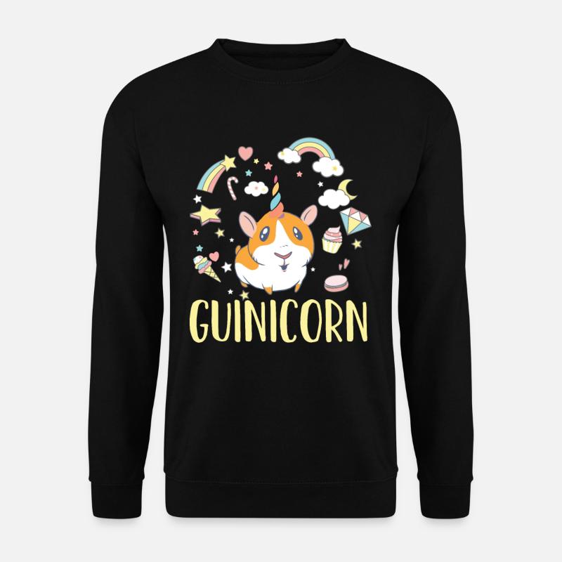 Meerschweinchen Einhorn - Unisex Pullover - Schwarz