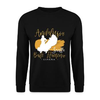Andalousie Séville Place pour le flamenco espagnol - Sweat-shirt Unisexe - noir - Devant - Alina (178cm) & Michal (187cm)