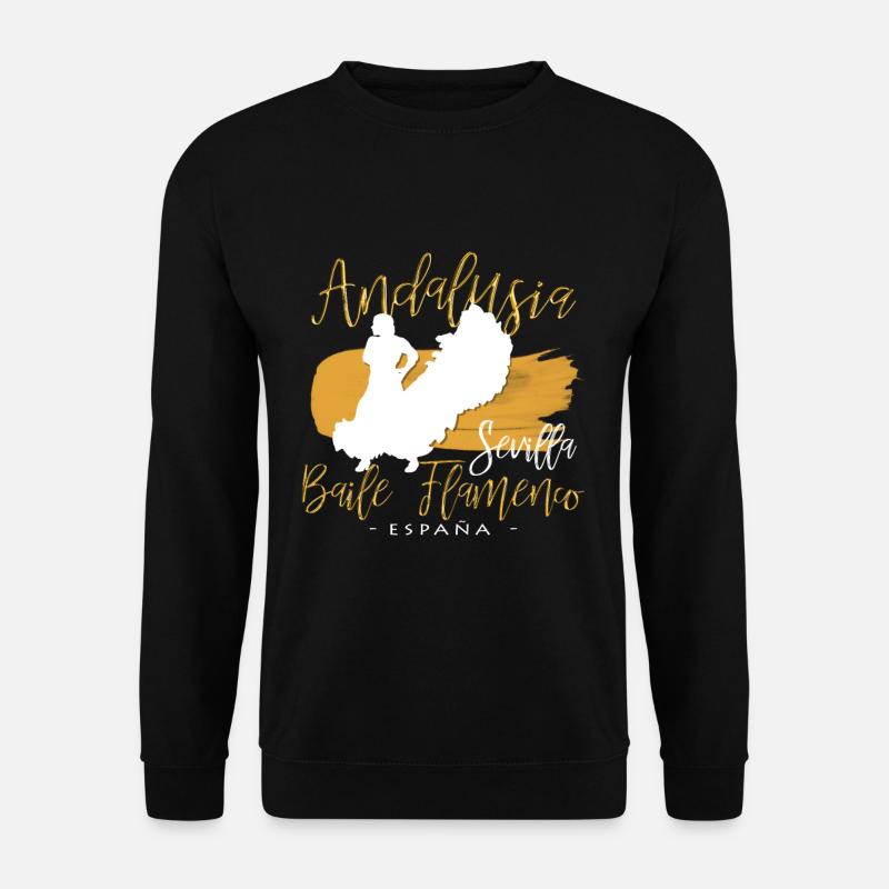Andalusien Sevilla Ort für spanischen Flamenco - Unisex Pullover - Schwarz