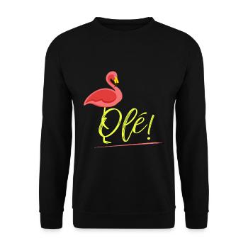 flamant - Sweat-shirt Unisexe - noir - Devant - Alina (178cm) & Michal (187cm)