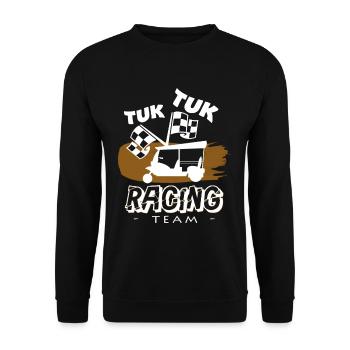 Tuk Tuk Racing - Unisex Sweatshirt - black - Front - Alina (178cm) & Michal (187cm)