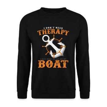 Boot - Unisex Pullover - Schwarz - Vorne - Alina (178cm) & Michal (187cm)