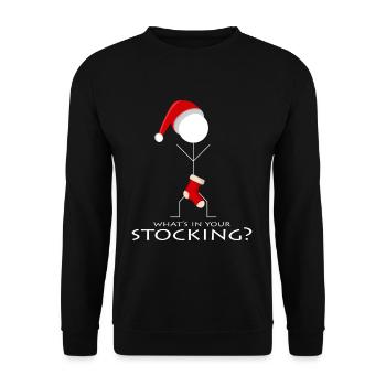 Nicholas - Unisex Sweatshirt - black - Front - Alina (178cm) & Michal (187cm)
