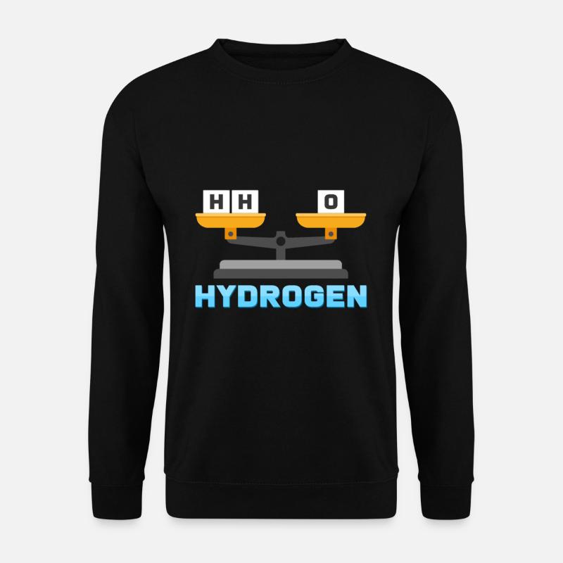 Wasserstoff Sauerstoff Wasser - Unisex Pullover - Schwarz