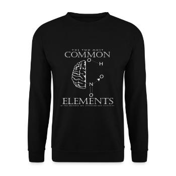 Élément hydrogène - Sweat-shirt Unisexe - noir - Devant - Alina (178cm) & Michal (187cm)