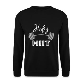 training - Unisex Sweatshirt - black - Front - Alina (178cm) & Michal (187cm)