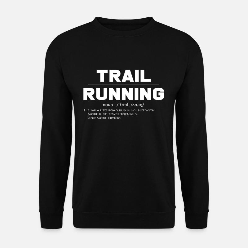 Trail running - Unisex Pullover - Schwarz