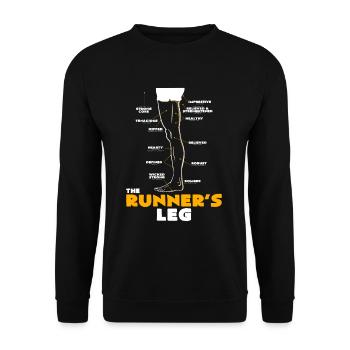 coureur - Sweat-shirt Unisexe - noir - Devant - Alina (178cm) & Michal (187cm)