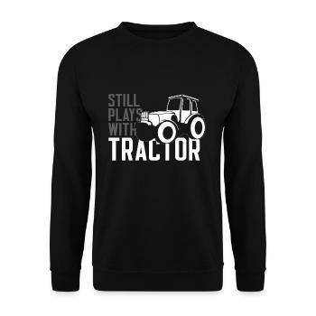 tracteur - Sweat-shirt Unisexe - noir - Devant - Alina (178cm) & Michal (187cm)